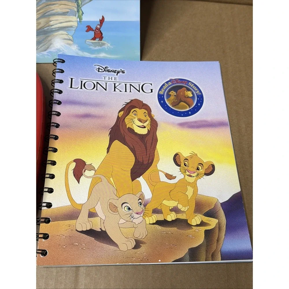 STORY READER with DISNEY Books and Cartridge read along toy 2003 GUC